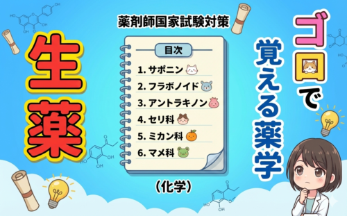 【薬剤師国家試験】生薬の覚え方教えます！（ゴロで覚える薬学）