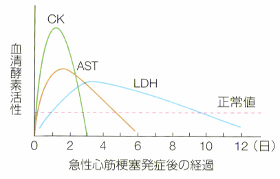 逸脱酵素の経時的変化グラフ
